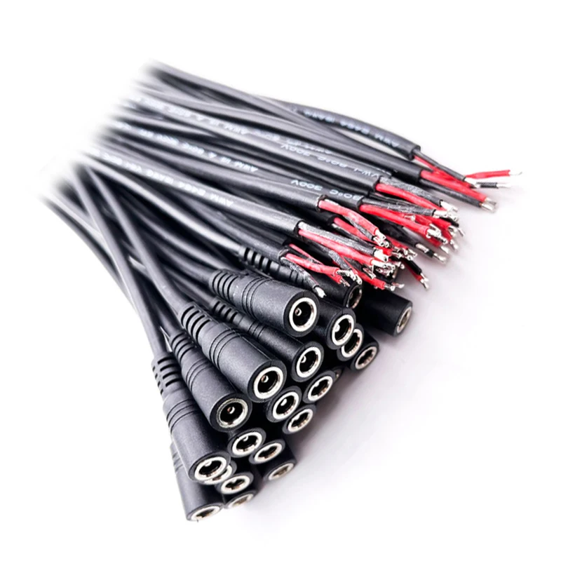 10pcs 5.5x2.1 Plug DC male or Female Cable Wire Connector For 3528 5050 LED Strip Light