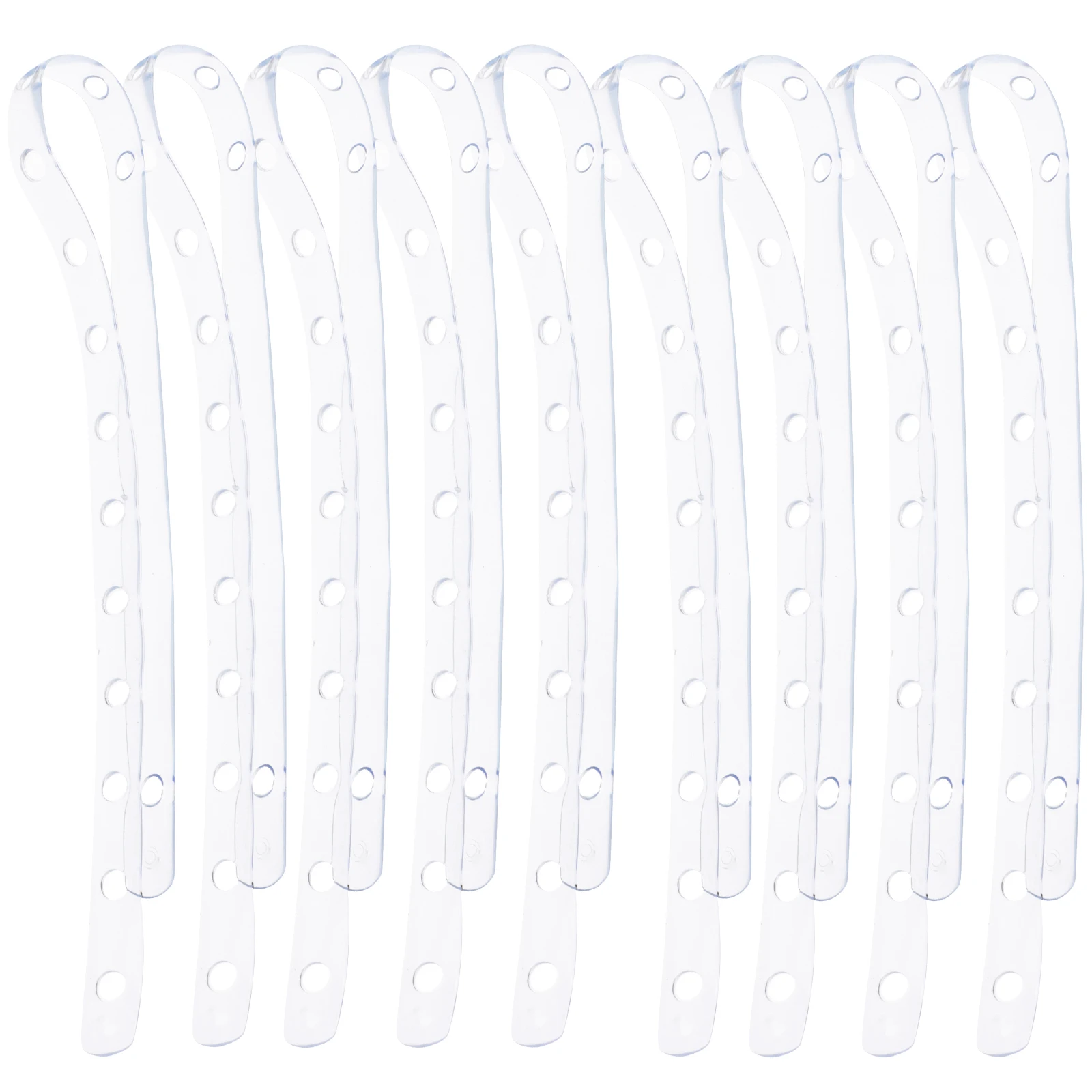 

20pcs Non-Slip Plastic Strips Closet Organizer Connection Clothes Strips Storage Space Saver Closet Supplies Wardrobe Clothing