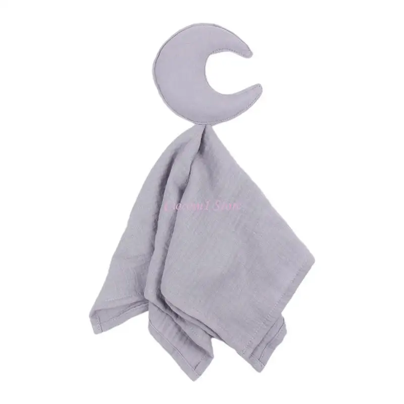 

Y1UB Moon Star Baby Comfort Safety Blanket Soothe Soothing Towel nfant Supplies for Baby Girls Boys Sleeping Playing Plush Toy