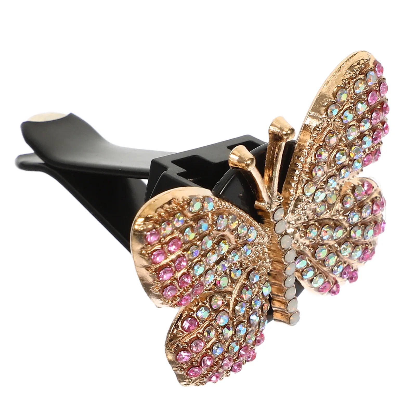 

Aromatherapy Accessories Perfume Aluminum Alloy Butterfly Miss Rhinestone Design Freshener Clip Car Perfume Clip Car Air Vent