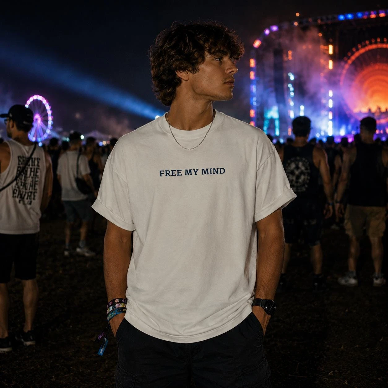 5:46 AM Melodic House Sunrise Graphic Tee, Summer Men's Round Neck Printed T-shirt
