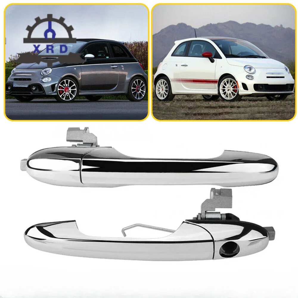 Left or Right Exterior Door Handle Front Driver and Passenger Pair for Fiat 500 07-2020 Alfa Romeo 147 00-10 735592028 735451696