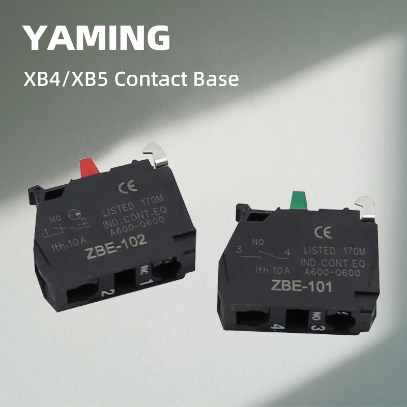 

XB4/XB5 Кнопочный поворотный переключатель Модуль вспомогательного контакта Нормально открытый/закрытый Промышленные аксессуары Серебряный контакт