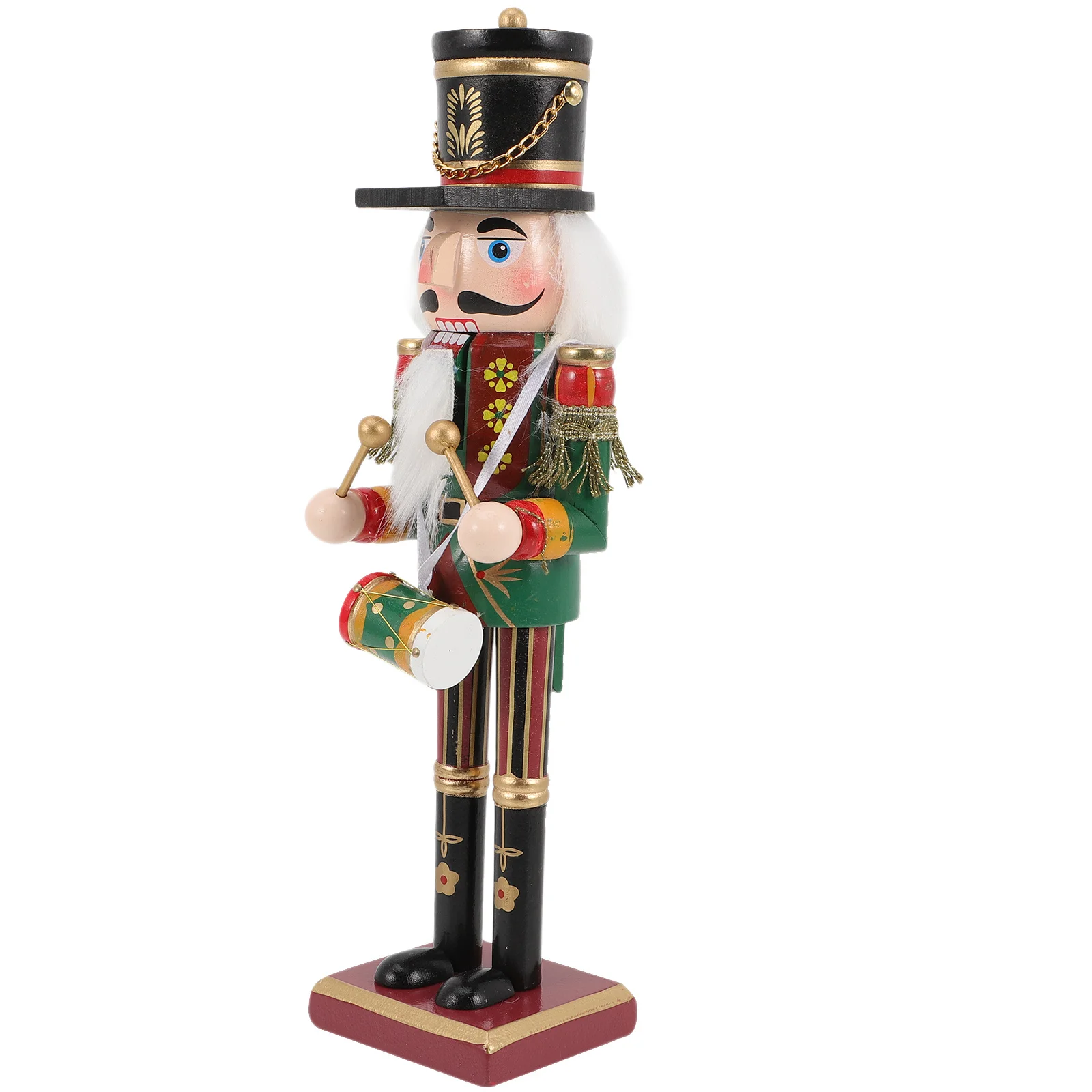 

Wooden Nutcracker Decoration Xmas Tabletop Ornament Christmas Traditional Decor Holiday Party Gift Tall Desktop Nutcracker