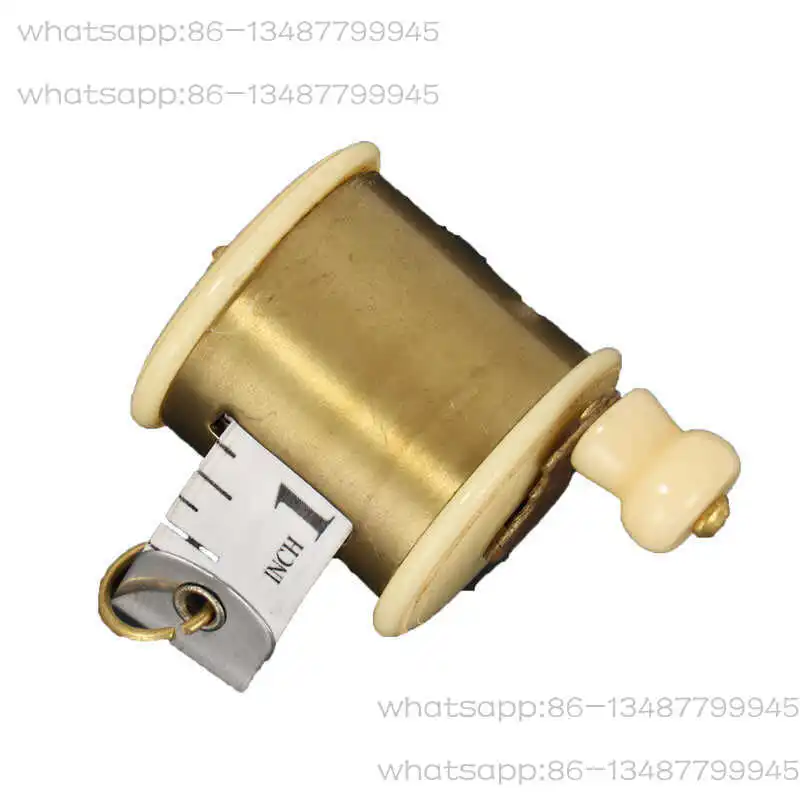 

High-end Retro Nostalgic Brass Plus Beef Bone Tape Measure Small Tape Measure Multifunctional Mini Portable Soft Ruler