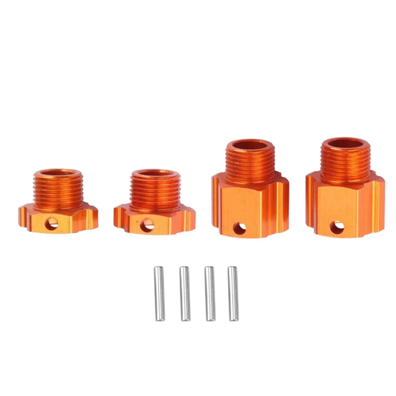 4Pcs Metal Front and Rear Wheel Hex Hub Adapter 8554 8555 for ZD Racing EX-07 EX07 1/7 RC Car Upgrade Parts