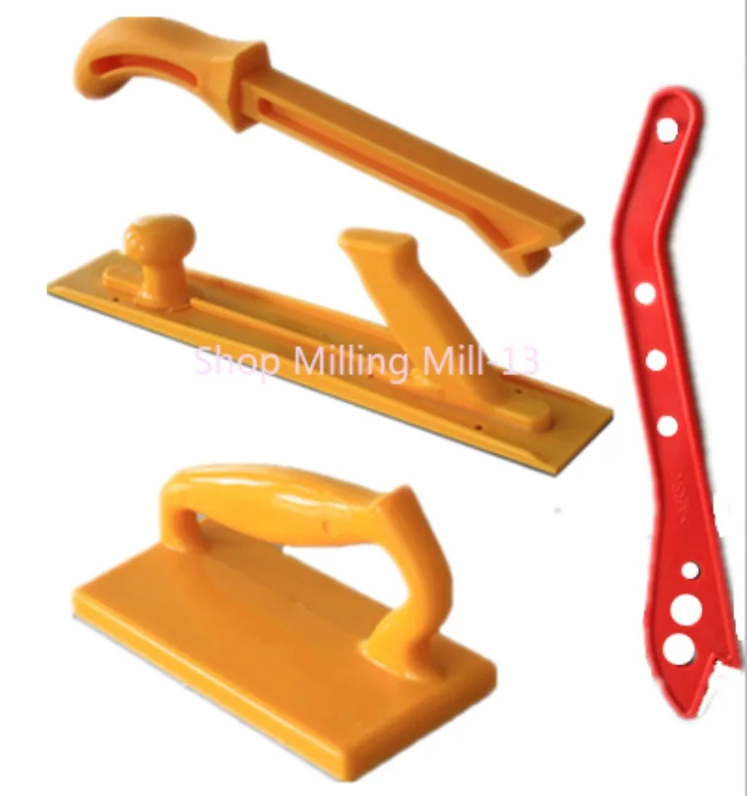 Strumenti per la lavorazione del legno Pusher Block & Push Use on Table Saws Router Tables End Milling pialla Set di utensili manuali per lavorazione del legno Set arancione