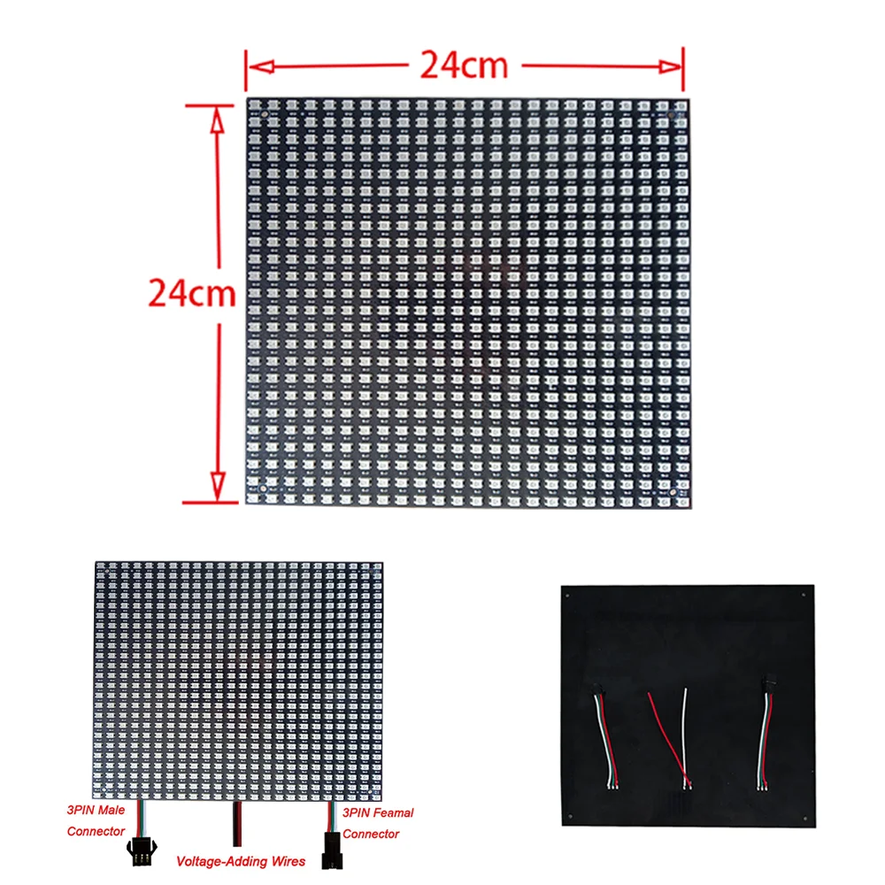 Programmable Graffiti Hard Display Module Lndependent Addressing Full-color DC 5V WS2812 LED Matrix Panel Screen Digital Pixel