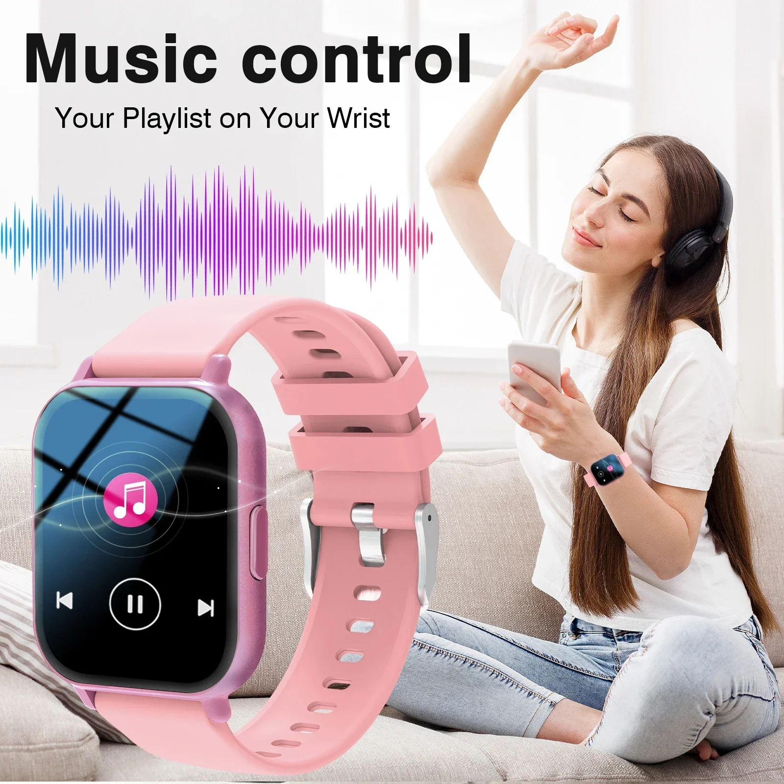 Smartwatch Calling جديد شعبي شحن لاسلكي للرجال BT Call Women Sport Step وتتبع السعرات الحرارية ساعة ذكية لنظام IOS Android #1