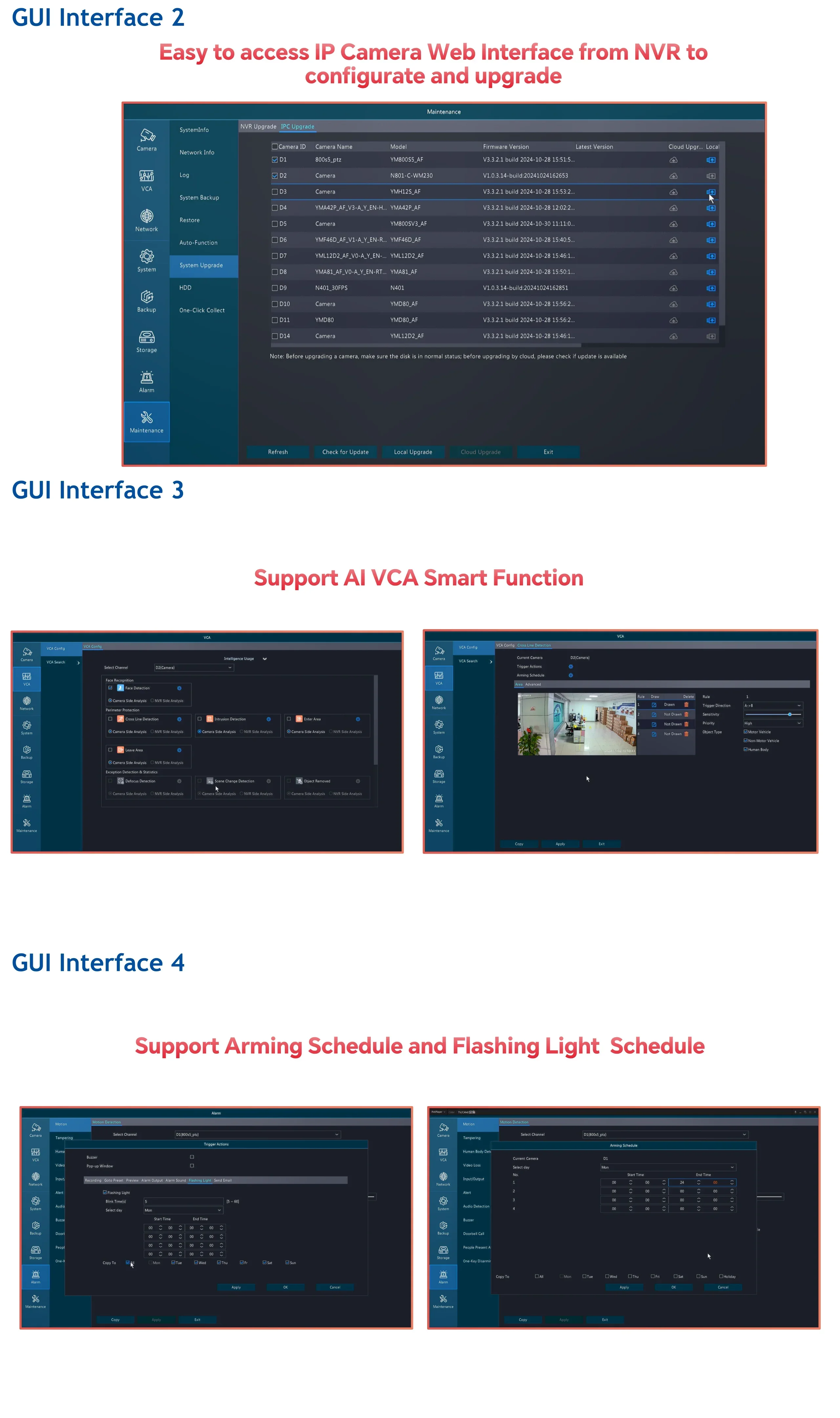 16-Channel 4K 8MP 12MP NVR 2 SATA Ports PoE Supported H.265 H.264 Face Comparison Ultra-HD Network Recorder NDAA