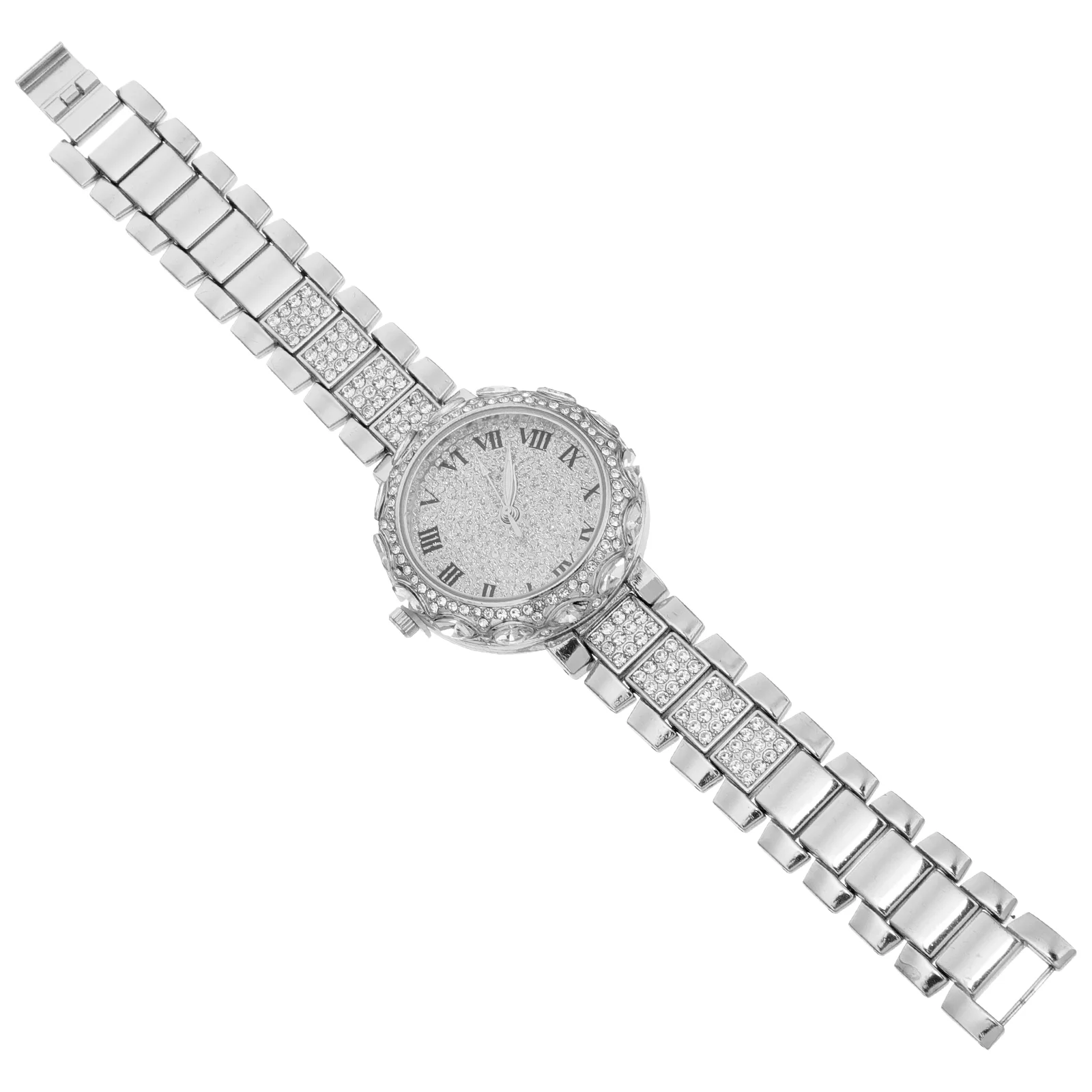 Reloj con diamantes de imitación para mujer, cristal, Material Premium, reloj de pulsera para niñas, diamantes de imitación, mujeres de negocios