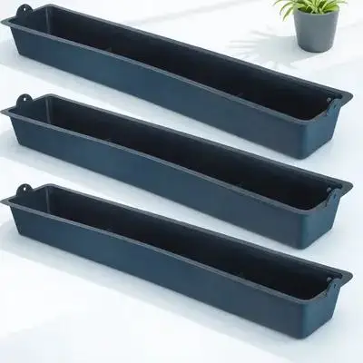 

3pcs Anti-Spilling Feeder Trough For Chicken Cage Hanging Feed Bowl Durable Thickened Food Container Easy Clean Bird Feeding