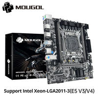 MOUGOL New X99 Gaming Motherboard USB3.0 Supports M.2 NVME SSD Dual Channel DDR4 ECC Memory LGA2011-3 for Desktop Computer Combo