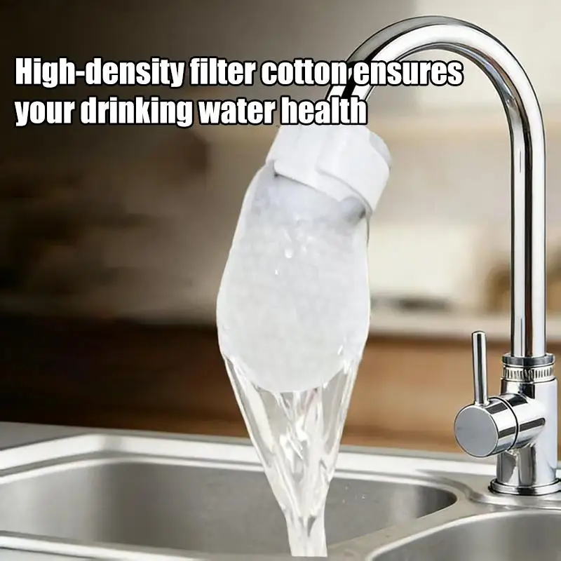 Faucet Filter Cotton Splash Proof Removes Sand Filters Tap Water Upgrade Your Kitchen or Bathroom Water Quality