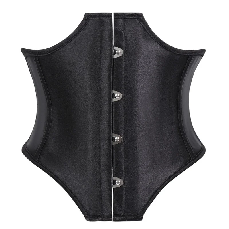 Satin-Unterbrustkorsett, kurze Taille, Cincher, Body Shaper
