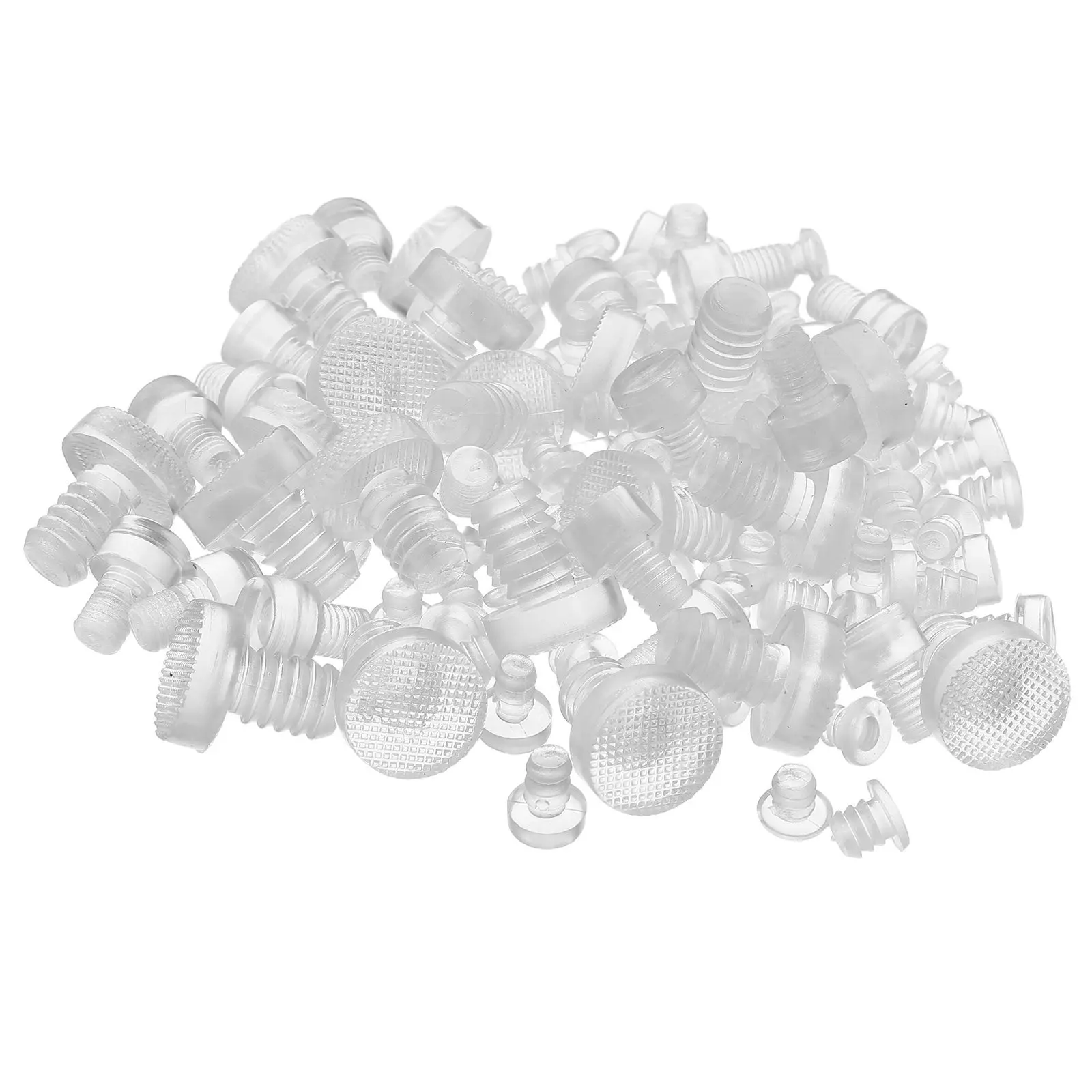 100Pcs Transparent Cabinet Door Bumper Pads Cupboard Protector Cushions Noise Reduction Furniture Leg Stabilizers for Uneven