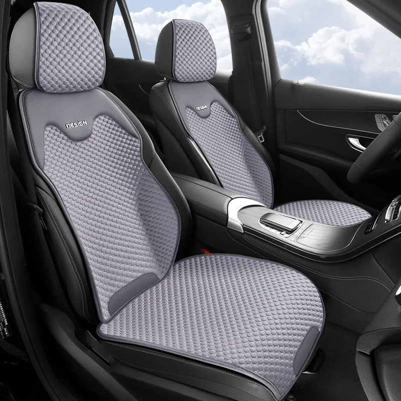 Universal Ice Silk Car Seat Cushion Breathable Seat Cover Sweat Absorption Cool Cushion Universal Split Single Sitting Rear Set image 5