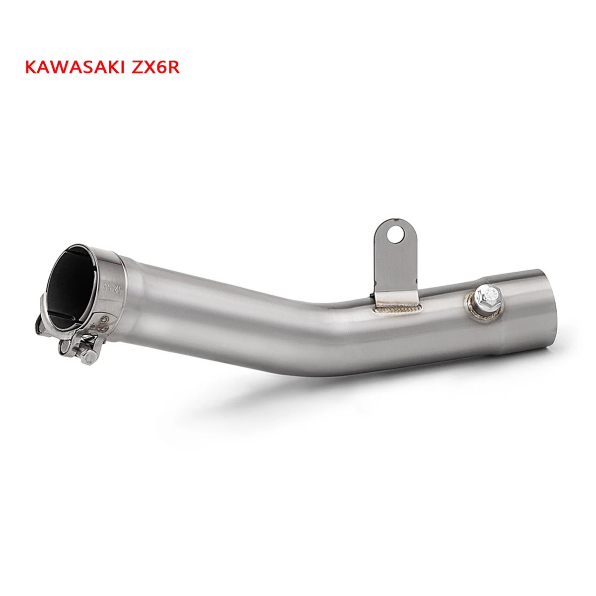 

1 piece Stainless steel motorcycle exhaust pipe middle section Suitable for motorcycle Kawasaki ZX6R middle section 2024