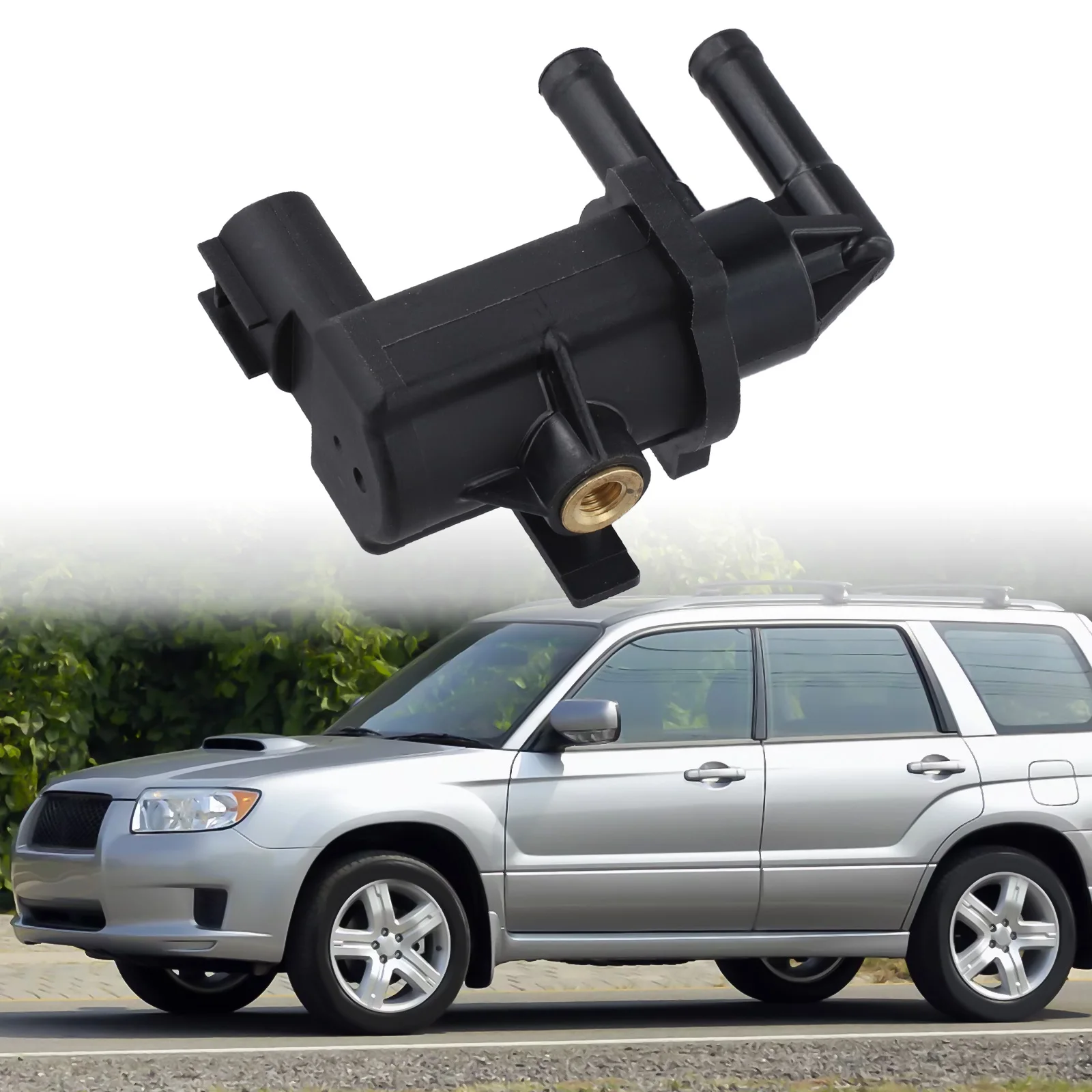 Reparación de automóviles, mantenimiento de automóviles, válvula de purga negra, solenoide de Motor de coche, reemplazo directo, tipo de montaje, reemplazo directo para Forester