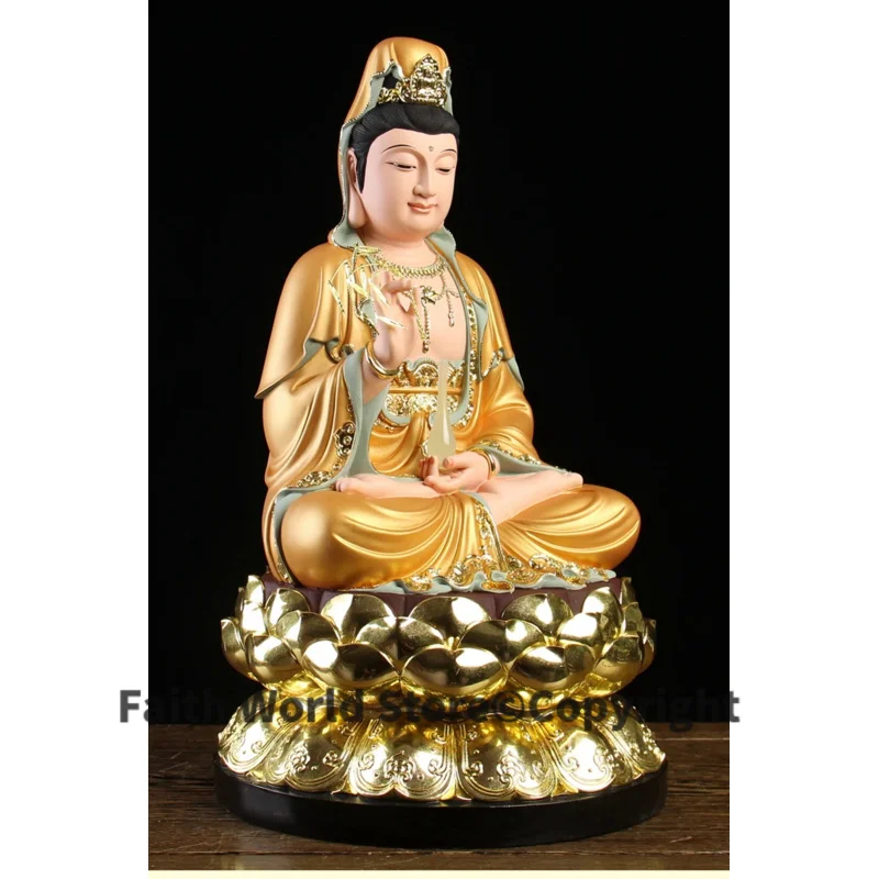 Asia Thailand 2025 grade resin Buddha statue Goddess Guanyin Sakyamuni Maitreya Buddha God of wealth ksitigarbha family safety