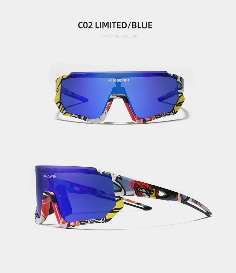Kings even 3 Linsen Fahrrad Sonnenbrille Männer Frauen MTB Fahrrad Brille Qualität Anti-UV polarisierte große Rahmen Angeln Fahrrad brille – Detail 9