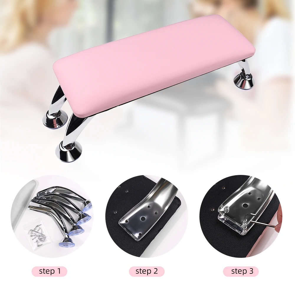 1 Pcs Genuine Nail Hand Rest Pillow Pink/Black /white Soft Hand Rest for Nail Arm Pillow Arm Rests Professional Nail Art Tool