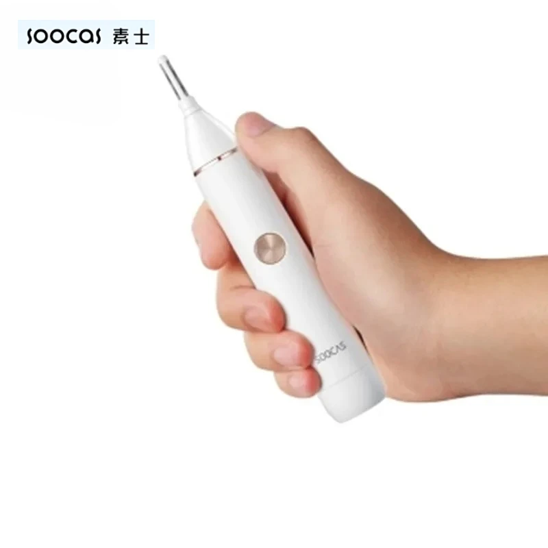 Youpin Soocas IPX5 waterproof Nose Hair Trimmer Eyebrow Clipper Sharp Blade Cordless Nasal Cleaner for Men women