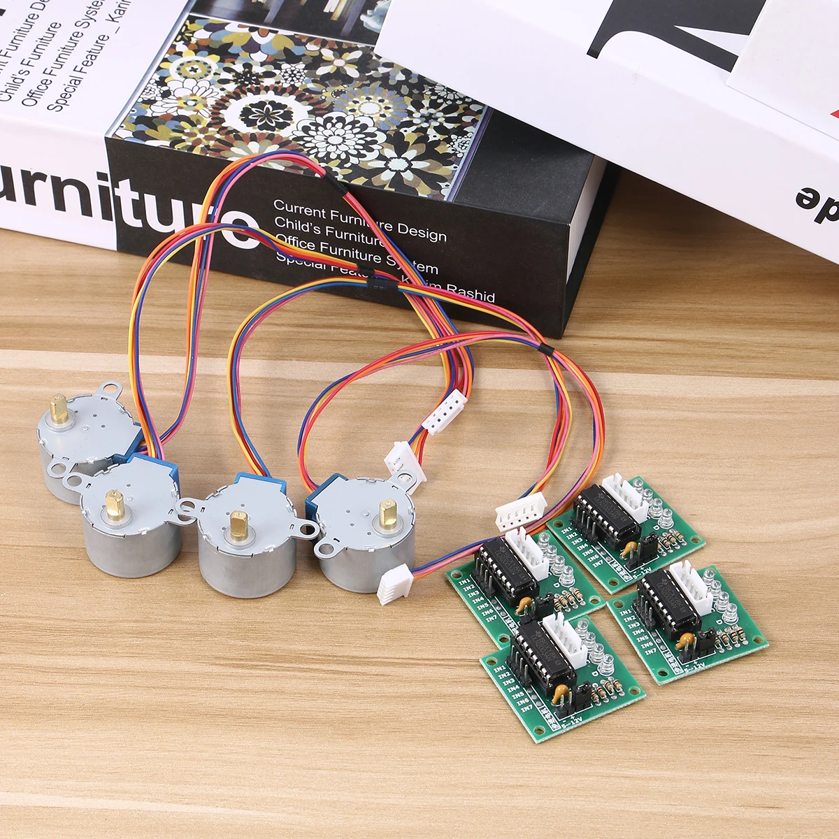 

4 set 5V Stepper Motor Uln2003 Driver Board Compatible Development Board Led Status Indicator 3D Printer Parts