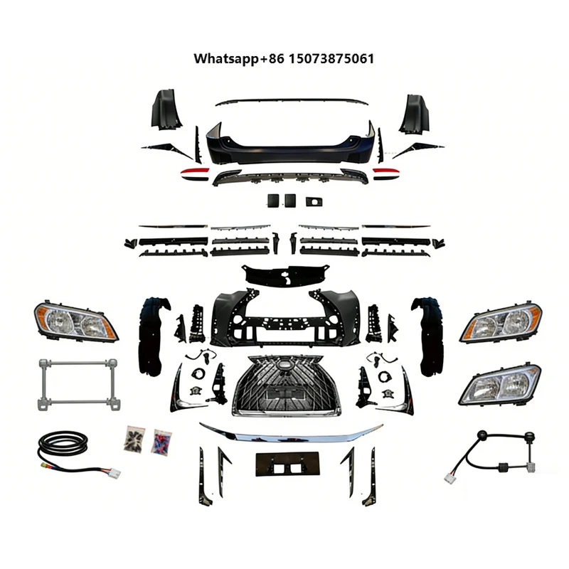 

LM-Style Upgrade Body Kit (Basic Version) with Front/Rear Bumper Assemblies and Headlights for Alphard 2018-2023