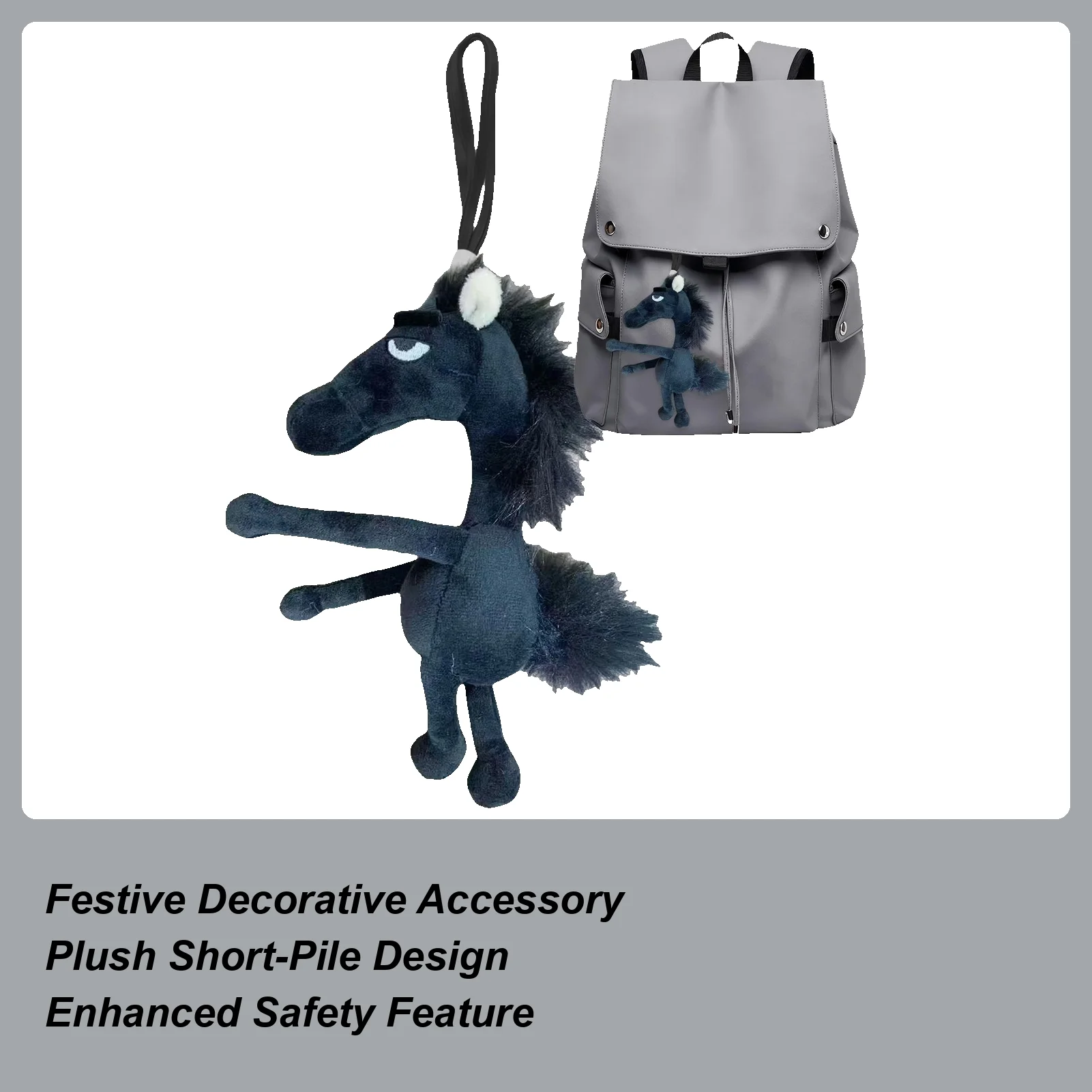 

Chinese New Year Horse Pendant Chinese Cute Soft Home Decors Horse Stuffed Animal For Cars Bags Dining Tables Shop Home School