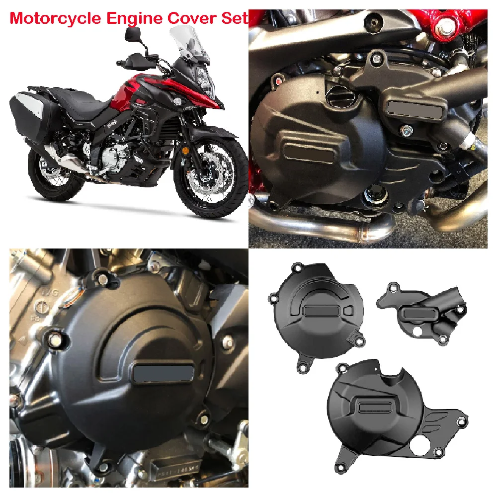 Fits for Suzuki DL 650 V-Strom 650XT Adventure DL650 XT ABS 2017-2025 Motorcycle Engine Covers Set Secondary Protection Guards