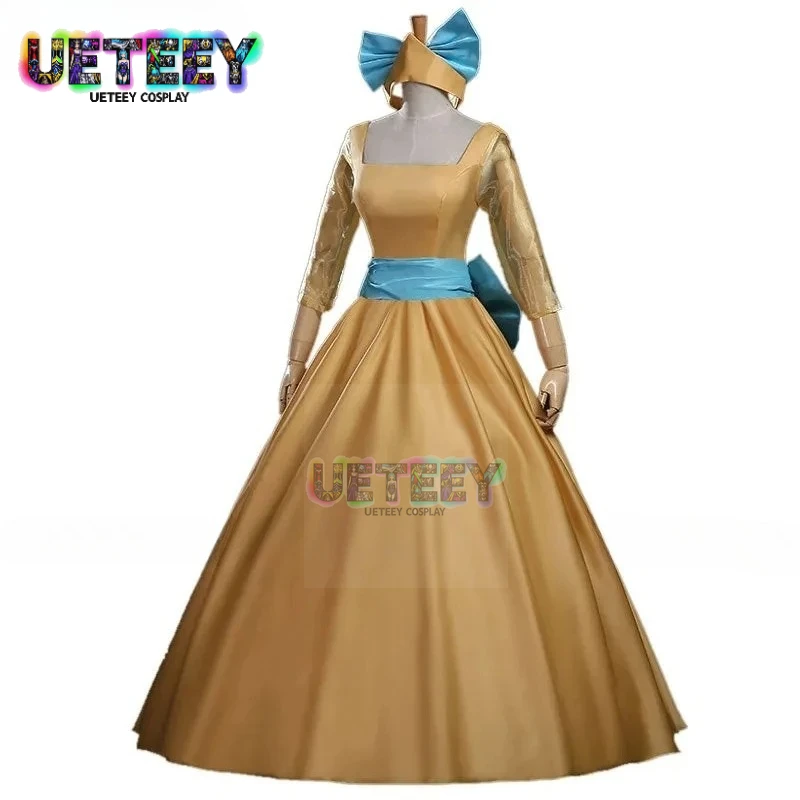 UETEEY Anime Anastasia Prinzessin Gelbes Kleid Cosplay Kostüm Kundenspezifische Größe