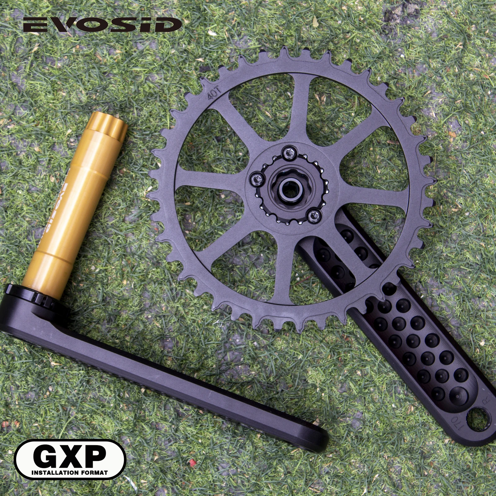 EVOSID Road Bike Crankset Direct Mount Chainring 40T 46T 50T Crankset 12s CNC With Bracket for Folding Bicycle