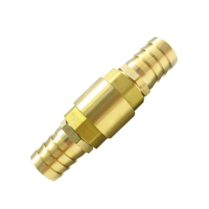 6mm 8mm 10mm 12mm 14mm 16mm 19mm 25mm 32m Hose Barb Brass Vertical Lift Spring Check Valve One Way Non-return Valve For Water