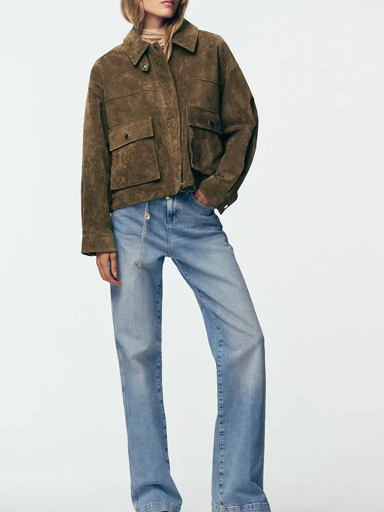 Jaqueta de Couro Casual Fena, Moda Confortável, Nova Chegada para a Temporada de Outono, Estilo E, Casaco F