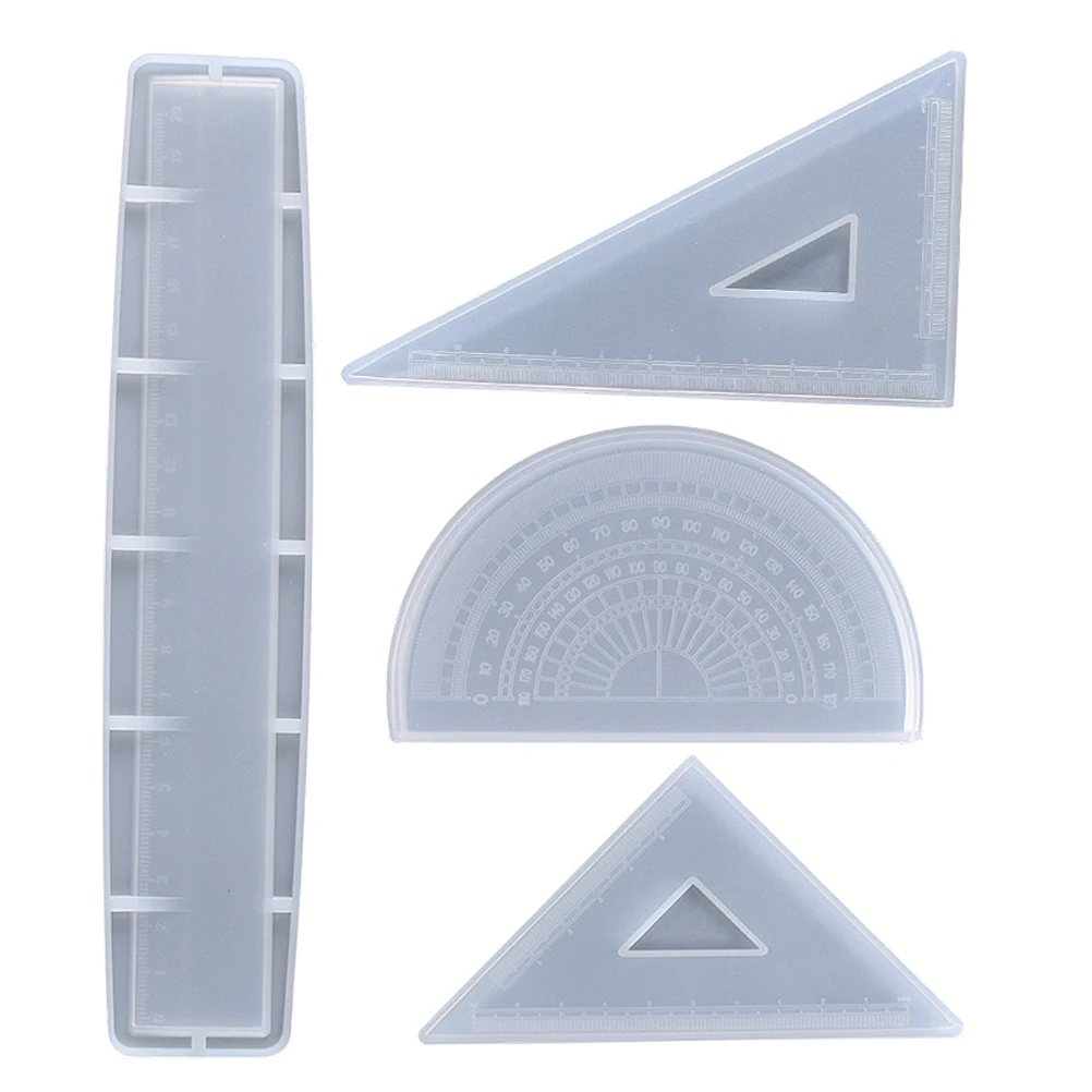 シリコーン定規型 Diy クラフトエポキシ金型樹脂分度器クラフト作成工芸品