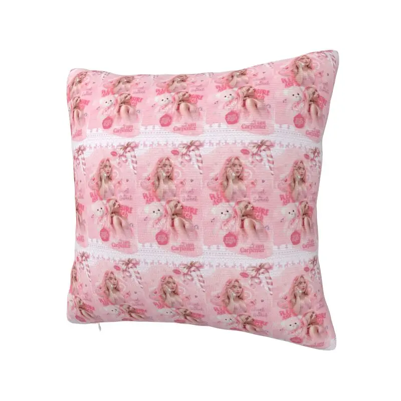 Custom S-Sabrina Carpenter Square Pillow Case Home Decorative 3D Two Side Printed Cushion Cover for Living Room