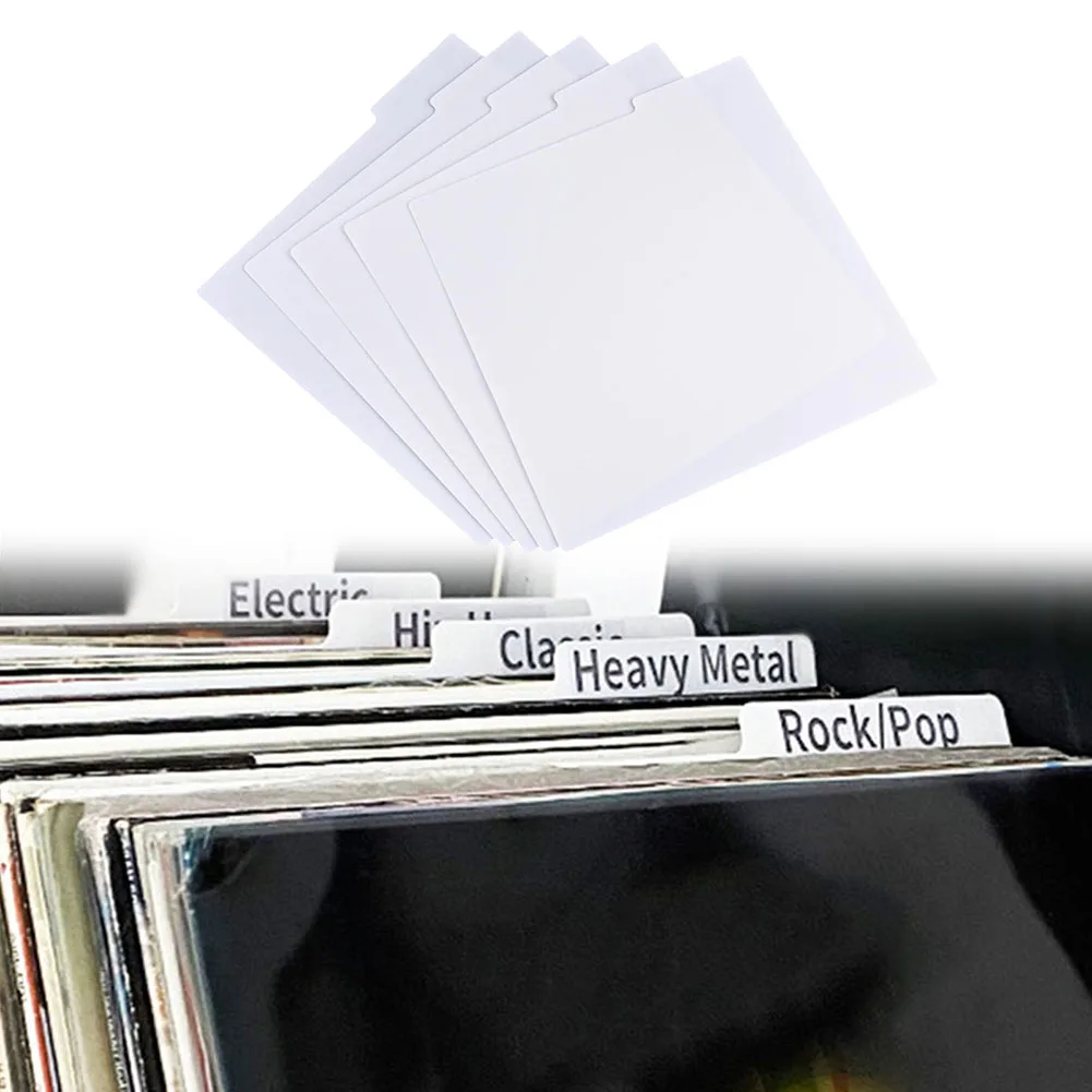 Music Sorting Cards Black Alphabet Index Efficient Organization Regular Use Seamless Integration Home Organization