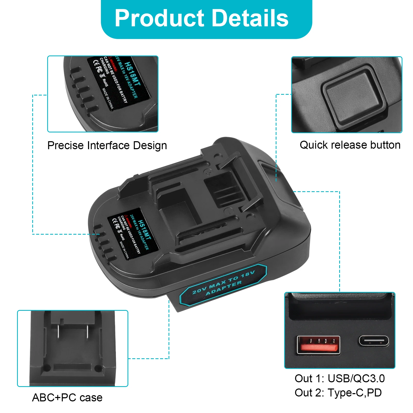 Imagem -06 - para Bateria Einhell 18v para Ferramenta Makita 18v Lxt Adaptador de Uso Apenas Adaptador de Navio