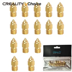 Creality 15pcs 0.4mm Hotend Extruder Brass Nozzles for CR-6 SE/Ender-3 Series/Ender 5 Series Printer Original