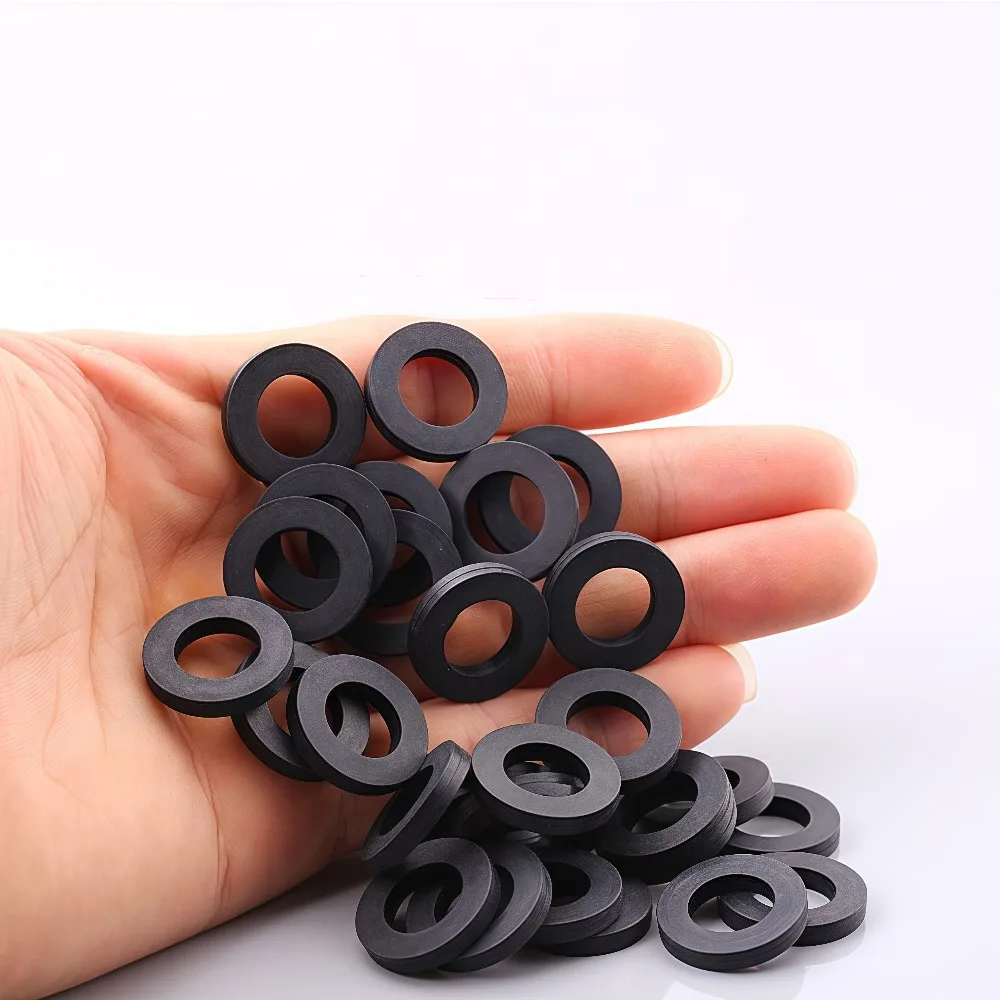 Rubber Washers Waterproof Shock-Absorbing Flat Gaskets 1/2