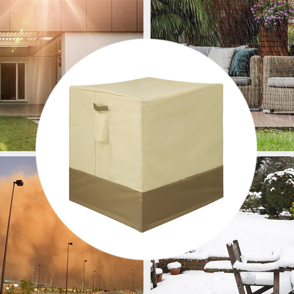 Air Conditioner Cover 600D for Outdoor Central AC Units - Tough Fabric UV Rain Snow Resistance Multiple Standard Sizes