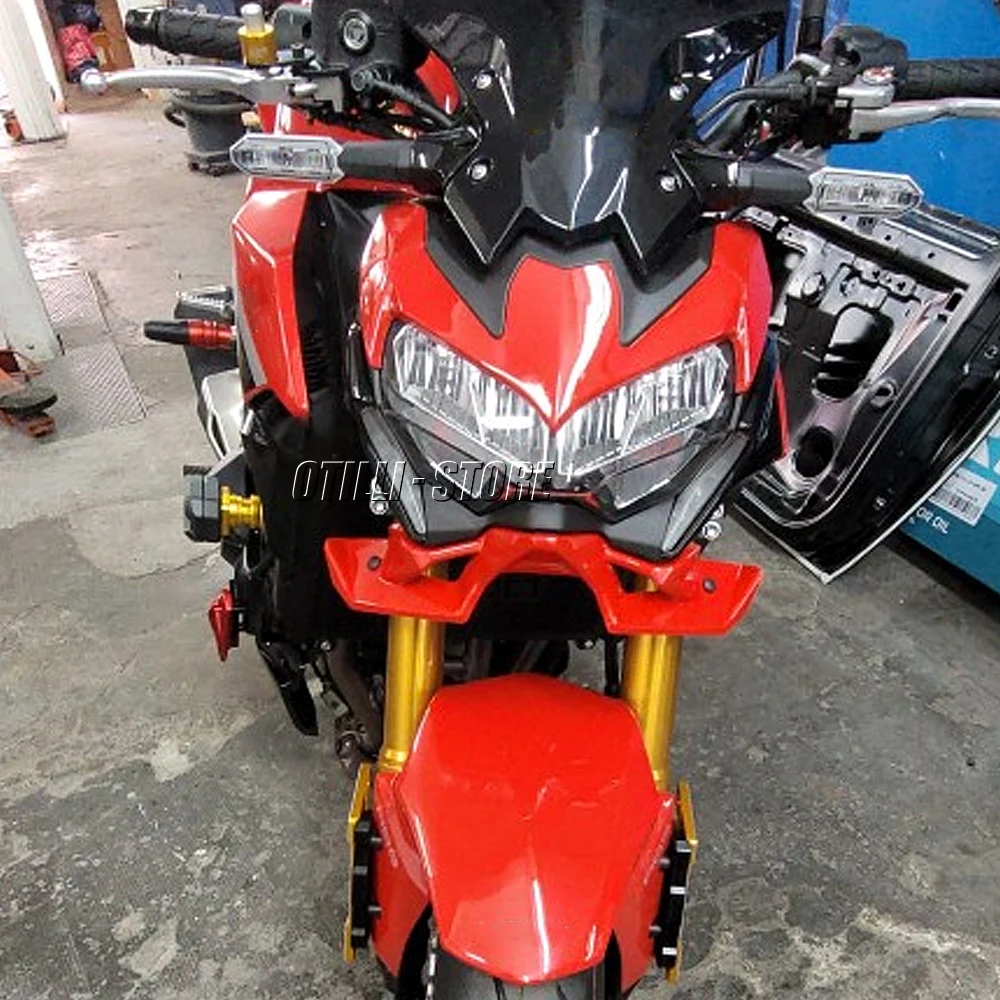 New 2024 2023 2022 Motorcycle Accessories Red Black Green Naked Front Spoiler Winglet Aerodynamic Wing Spoiler For Kawasaki Z900