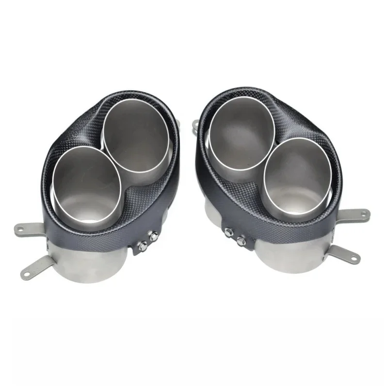 

2012-2018 для Audi RS6 RS7, обновление выхлопных труб RS, наконечник из углеродного волокна, выхлопная насадка, модернизированная выхлопная головка