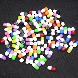 10/30pcs Lovely Mud Resin Capsule Resin Pill Beads Mix Cute DIY Creative Toys Decoration Bottle Box Filler Bow beads For Phone