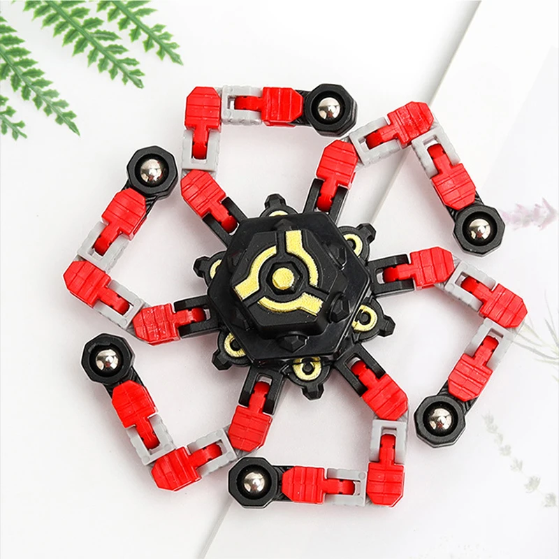 

DIY Chain Deformation Robot Toy for Child Antistress Hand Spinner Vent Fingertip Top Mechanical Gyro Kids Gift Stress Relief Toy