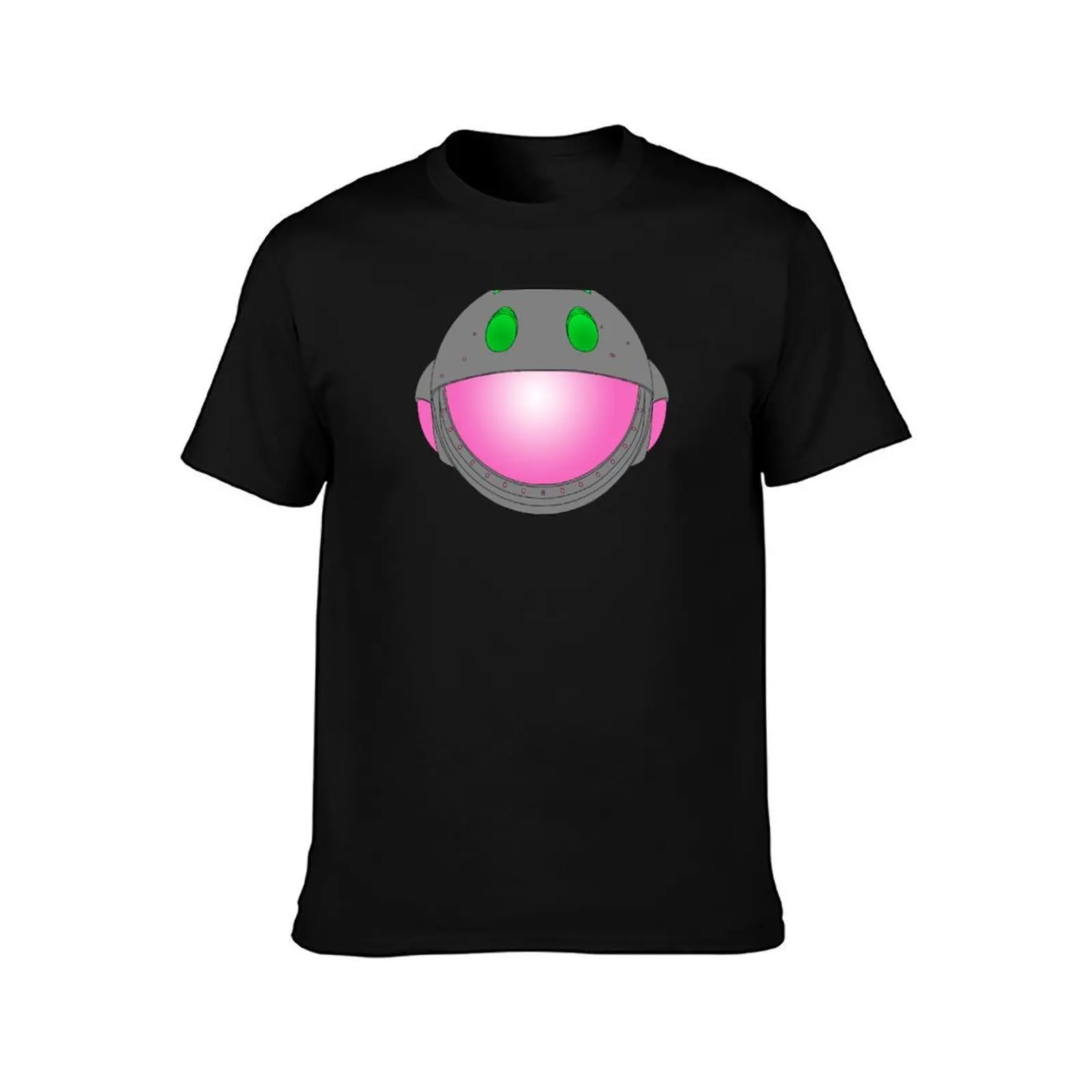 Heavy Metal Spaceship / Starship black outline, colour fill T-Shirt Fashion Casual Short Sleeve T-Shirt