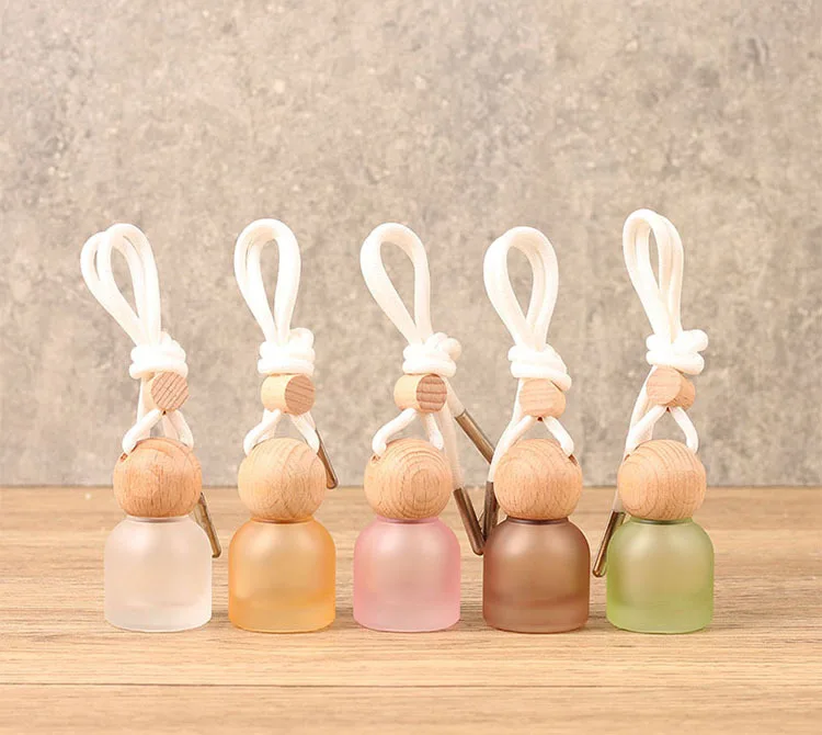 10ML DIY Empty Car Perfume Bottle Car Rearview Mirror Hanging Pendant, Trendy Car Interior Decor Accessory, No Essential Oil