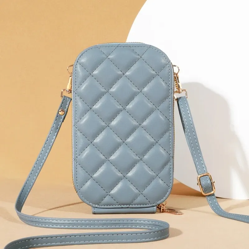 Modna jedno ramię Crossbody torebka na telefon Mini wszechstronna torba z wieloma kartami torba na karty