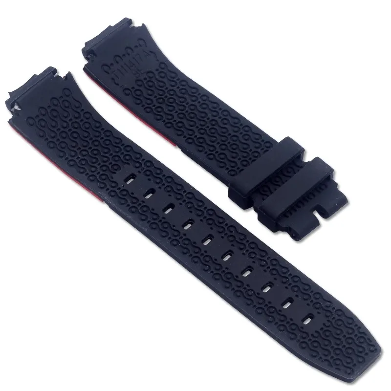 High Quality Silicone Watch Strap Suitable for Tissot 1853 Bicycle Racing Series T111.417 Men\'s Sports Watchband 18mm Bracelet